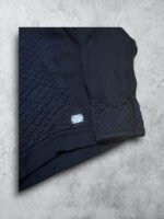 Jersey Burberry negro con cremallera, estilo vintage y de alta calidad.
