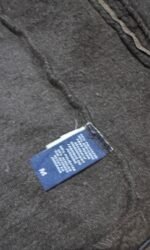 Etiqueta de ropa de cuero vintage en forro polar Chaps.